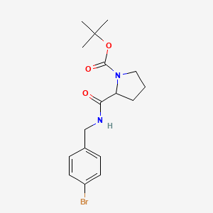 2-(4-Bromo-benzylcarbamoyl)-pyrrolidine-1-carboxylic acid tert-butyl ester
