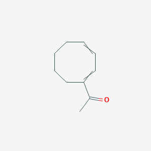 molecular formula C10H14O B14683618 1-(Cycloocta-1,3-dien-1-yl)ethan-1-one CAS No. 26908-78-1