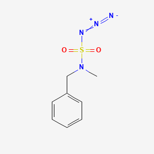 molecular formula C8H10N4O2S B14683619 Sulfamoyl azide, methyl(phenylmethyl)- CAS No. 33581-93-0