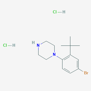 1-(4-Bromo-2-tert-butylphenyl)piperazine dihydrochloride