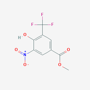 4-Hydroxy-3-nitro-5-trifluoromethyl-benzoic acid methyl ester