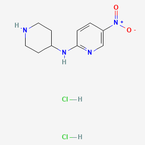 (5-Nitro-pyridin-2-yl)-piperidin-4-yl-amine dihydrochloride