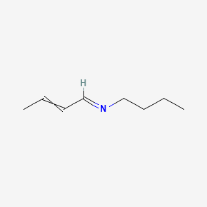 molecular formula C8H15N B14683674 (1E)-N-Butylbut-2-en-1-imine CAS No. 35172-81-7