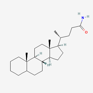 molecular formula C24H41NO B14683680 Cholan-24-amide CAS No. 26665-96-3