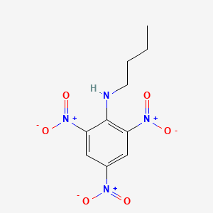 molecular formula C10H12N4O6 B14683712 Benzenamine, N-butyl-2,4,6-trinitro- CAS No. 32902-85-5