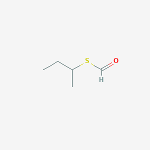 molecular formula C5H10OS B14683716 S-Butan-2-yl methanethioate CAS No. 32779-87-6