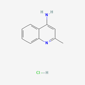molecular formula C10H11ClN2 B14683723 4-Aminoquinaldine hydrochloride CAS No. 24391-26-2
