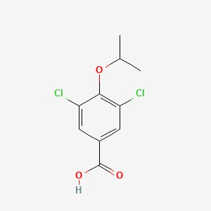 molecular formula C10H10Cl2O3 B1468378 3,5-Dichloro-4-isopropoxybenzoic acid CAS No. 41490-10-2