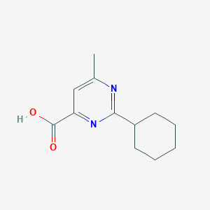 2-Cyclohexyl-6-methylpyrimidine-4-carboxylic acid