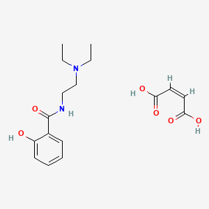 molecular formula C17H24N2O6 B14683897 Salethamide maleate CAS No. 24381-55-3