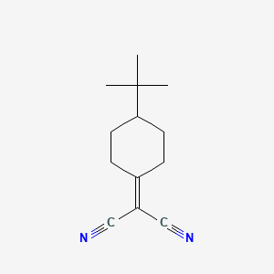 molecular formula C13H18N2 B14683916 Propanedinitrile, [4-(1,1-dimethylethyl)cyclohexylidene]- CAS No. 35704-28-0