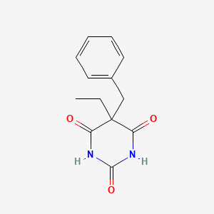 molecular formula C13H14N2O3 B14683945 Barbituric acid, 5-benzyl-5-ethyl- CAS No. 36226-64-9