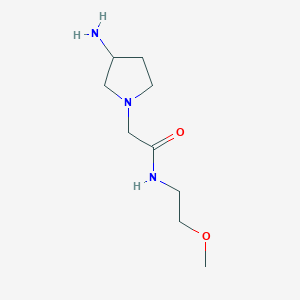 2-(3-aminopyrrolidin-1-yl)-N-(2-methoxyethyl)acetamide