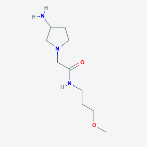 2-(3-aminopyrrolidin-1-yl)-N-(3-methoxypropyl)acetamide