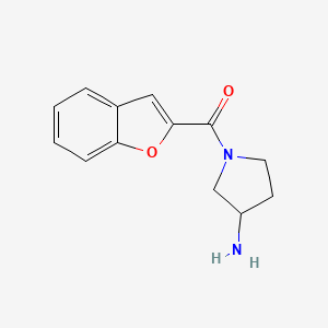 1-(1-Benzofuran-2-carbonyl)pyrrolidin-3-amine