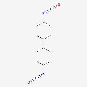 molecular formula C14H20N2O2 B14683982 4,4'-Diisocyanato-1,1'-bi(cyclohexane) CAS No. 25143-49-1