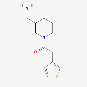 B1468408 1-[3-(Aminomethyl)piperidin-1-yl]-2-(thiophen-3-yl)ethan-1-one CAS No. 1247789-24-7