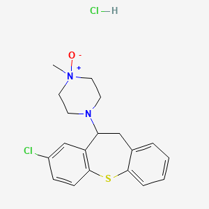 molecular formula C19H22Cl2N2OS B14684242 Octoclothepin N-oxide hydrochloride CAS No. 32860-01-8