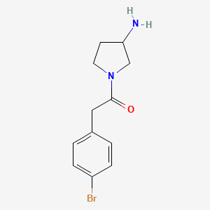 1-[(4-Bromophenyl)acetyl]pyrrolidin-3-amine
