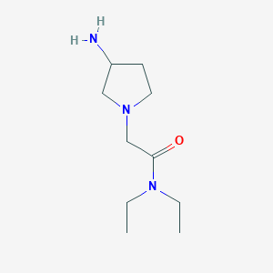 molecular formula C10H21N3O B1468426 2-(3-aminopyrrolidin-1-yl)-N,N-diethylacetamide CAS No. 1249079-76-2