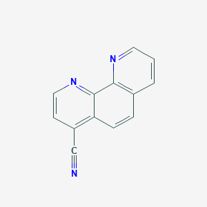 molecular formula C13H7N3 B14684302 1,10-Phenanthroline-4-carbonitrile CAS No. 31301-32-3
