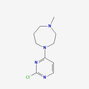 molecular formula C10H15ClN4 B1468433 1-(2-Chloropyrimidin-4-yl)-4-methyl-1,4-diazepane CAS No. 1249815-53-9