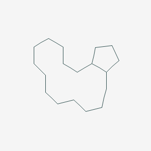 molecular formula C18H34 B14684344 Octadecahydrocyclopenta[15]annulene CAS No. 25119-00-0
