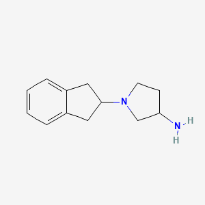 1-(2,3-dihydro-1H-inden-2-yl)pyrrolidin-3-amine