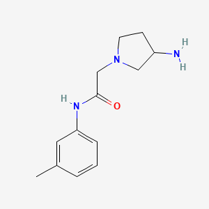 2-(3-aminopyrrolidin-1-yl)-N-(3-methylphenyl)acetamide