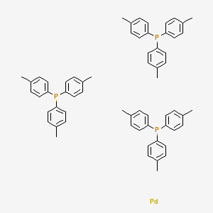 molecular formula C63H63P3Pd B14684370 Palladium;tris(4-methylphenyl)phosphane CAS No. 27903-26-0