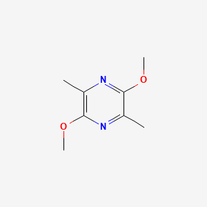 molecular formula C8H12N2O2 B14684374 Pyrazine, 2,5-dimethoxy-3,6-dimethyl- CAS No. 33870-83-6