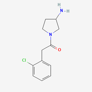 1-(3-Aminopyrrolidin-1-yl)-2-(2-chlorophenyl)ethan-1-one