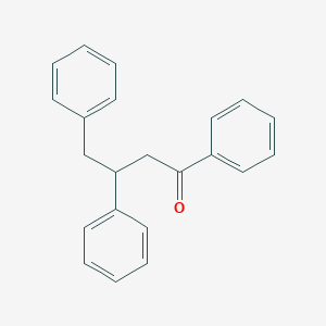 molecular formula C22H20O B14684401 1-Butanone, 1,3,4-triphenyl- CAS No. 24892-77-1