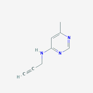 molecular formula C8H9N3 B1468441 6-methyl-N-(prop-2-yn-1-yl)pyrimidin-4-amine CAS No. 1247443-68-0