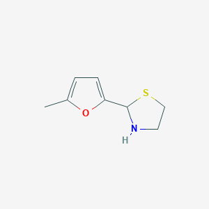 molecular formula C8H11NOS B1468443 2-(5-Methyl-2-furyl)thiazolidine CAS No. 51859-75-7