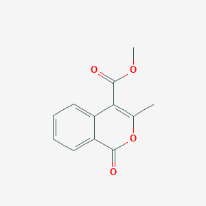 molecular formula C12H10O4 B14684435 Methyl 3-methyl-1-oxo-1H-2-benzopyran-4-carboxylate CAS No. 25113-15-9