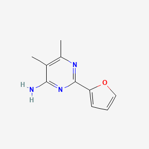 2-(Furan-2-yl)-5,6-dimethylpyrimidin-4-amine
