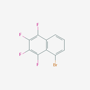 molecular formula C10H3BrF4 B14684469 5-Bromo-1,2,3,4-tetrafluoronaphthalene CAS No. 31322-32-4