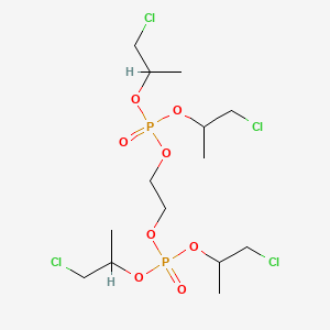 molecular formula C14H28Cl4O8P2 B14684472 Tetrakis(1-chloroisopropyl) 1,2-ethanediyl bis(phoshate) CAS No. 34621-99-3