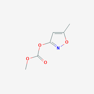 molecular formula C6H7NO4 B14684534 Methyl 5-methyl-1,2-oxazol-3-yl carbonate CAS No. 24827-58-5