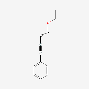 molecular formula C12H12O B14684604 (4-Ethoxybut-3-en-1-yn-1-yl)benzene CAS No. 33734-07-5