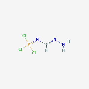 molecular formula CH3Cl3N3P B14684702 N-(Hydrazinylidenemethyl)phosphorimidic trichloride CAS No. 27758-15-2