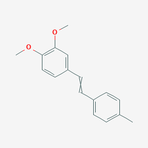 molecular formula C17H18O2 B14684909 1,2-Dimethoxy-4-[2-(4-methylphenyl)ethenyl]benzene CAS No. 24815-56-3