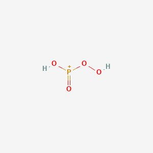 molecular formula H2O4P+ B14684929 Hydroperoxy(hydroxy)oxophosphanium CAS No. 25756-95-0