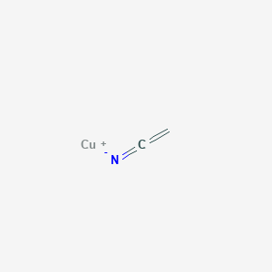 molecular formula C2H2CuN B14684958 Copper(1+) cyanomethanide CAS No. 35219-76-2