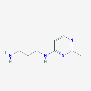 molecular formula C8H14N4 B1468505 N1-(2-methylpyrimidin-4-yl)propane-1,3-diamine CAS No. 1310120-38-7