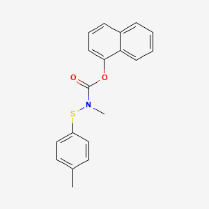 molecular formula C19H17NO2S B14685078 Naphthalen-1-yl methyl[(4-methylphenyl)sulfanyl]carbamate CAS No. 27191-57-7
