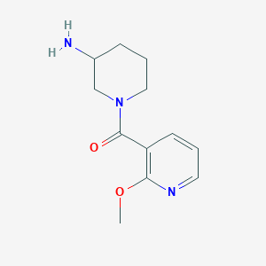 molecular formula C12H17N3O2 B1468508 (3-氨基哌啶-1-基)(2-甲氧基吡啶-3-基)甲苯酮 CAS No. 1409396-83-3