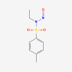molecular formula C9H12N2O3S B14685090 N-Ethyl-4-methyl-N-nitrosobenzene-1-sulfonamide CAS No. 33469-50-0