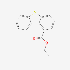 molecular formula C15H12O2S B14685188 Ethyl dibenzo[b,d]thiophene-1-carboxylate CAS No. 34724-71-5